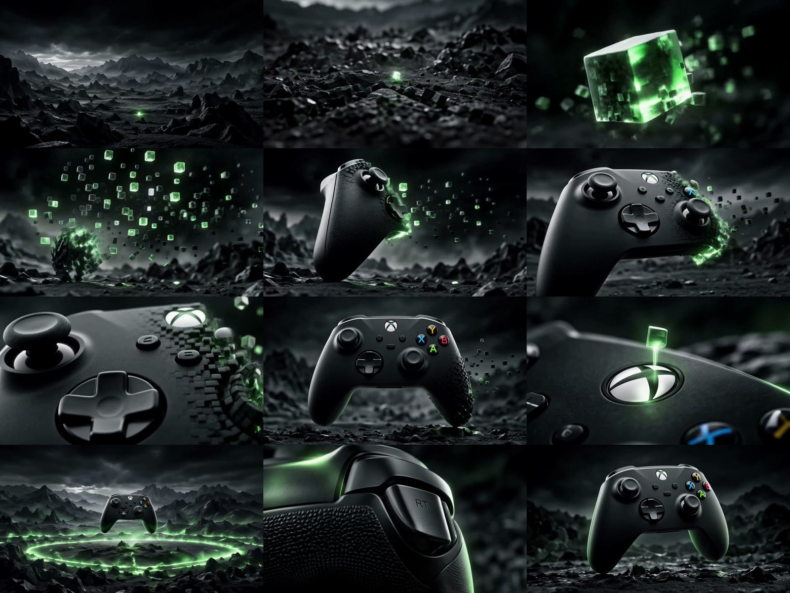 Storyboard frames from the Xbox cinematic ad